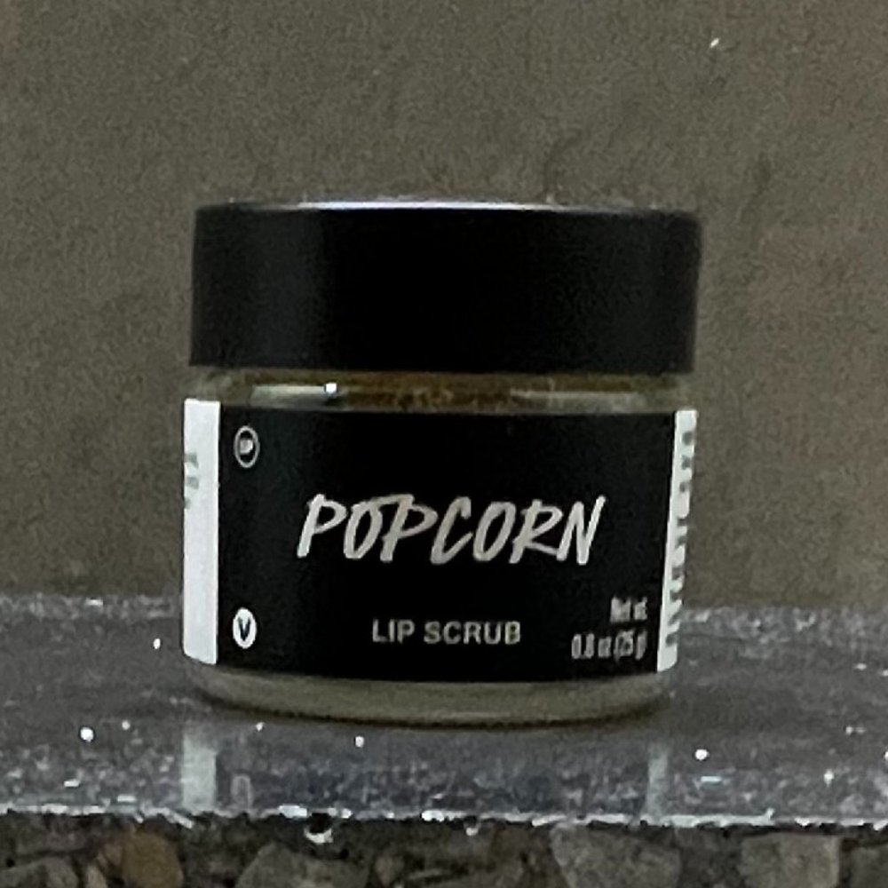 LUSH Retro Limited Edition Kitchen Exclusive Popcorn Lip Scrub, 0.8 oz.